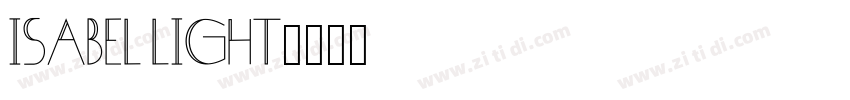 Isabel Light字体转换